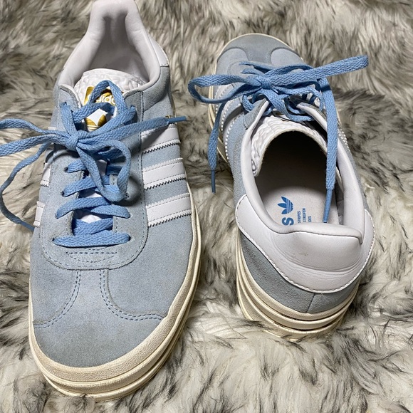 Adidas Sky Blue Gazelle Bold Platform Sneaker - Picture 8 of 13